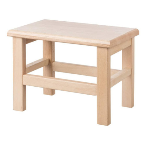 Dřevěná hranatá stolička