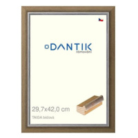 DANTIK rámeček 29,7 × 42, TAIGA béžový plexi čiré