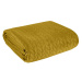 Přehoz na sedačku - pohovku - postel ASTRA mustard/hořčicová 200x220 cm Mybesthome