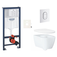 Závěsný wc set do lehkých stěn / předstěnová montáž Grohe Essence SIKOGRSESASH0