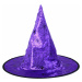 Dětský klobouk kouzelnický fialový