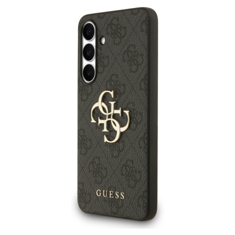 Zadní kryt Guess PU 4G Metal Logo pro Samsung Galaxy S25 FE, šedá