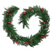 tectake 403315 vánoční girlanda s ozdobami a šiškami - červená/zelená červená/zelená Polyvinylch