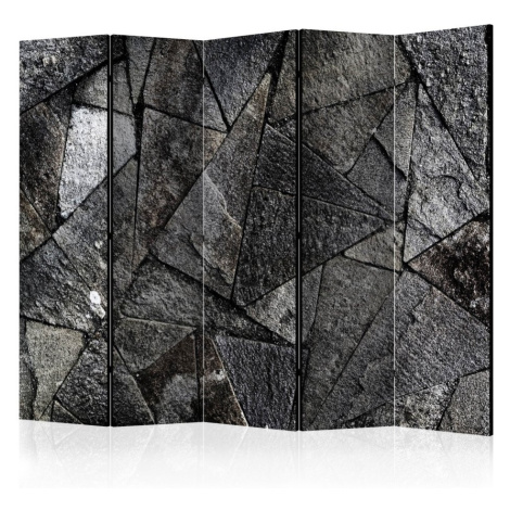 Paraván Pavement Tiles (Grey) Dekorhome 225x172 cm (5-dílný),Paraván Pavement Tiles (Grey) Dekor