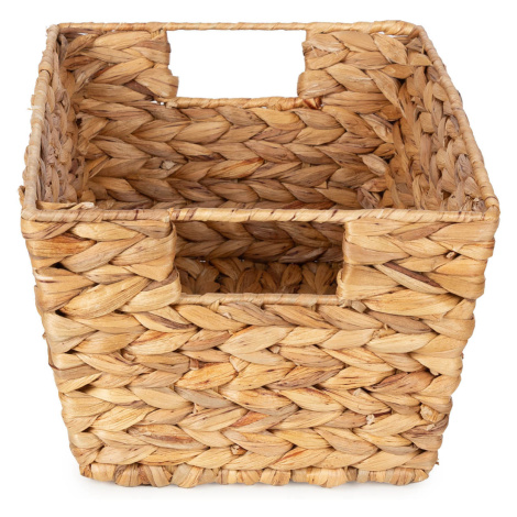 Compactor ručně pletený koš z vodního hyacintu BOGOTA - M, s madly, 35 x 25 x 17,5 cm