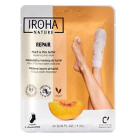 IROHA NATURE Maska na nohy Peach and Shea Butter 2 × 9 ml