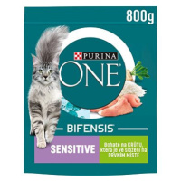 Purina ONE Bifensis Sensitive s krůtím a rýží 800 g