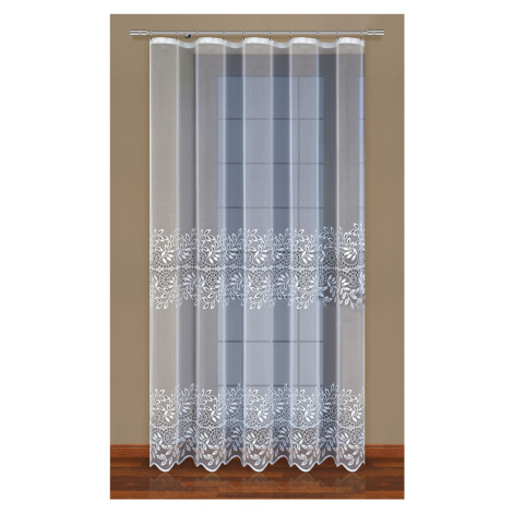 Dekorační žakárová záclona s řasící páskou ANKA 250 bílá 200x250 cm MyBestHome MyBestHome PRO