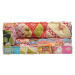 vidaXL Pouf patchwork textil