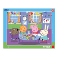 Puzzle Peppa Pig: Ve školce 40 dílků deskové DINO