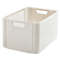 CURVER - Úložný box Rattan Style2 - L - krémová