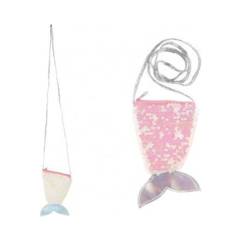 Kabelka mořská panna s flitry měnícími látková růžová 10x16cm v sáčku Teddies