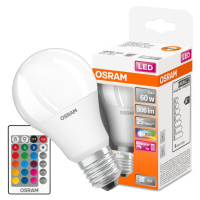 LED žárovka LED E27 A60 9W = 60W 806lm RGBW 180° OSRAM Star + Ovladač