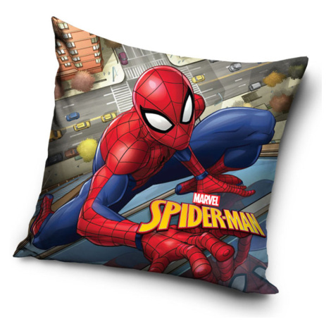 Carbotex Povlak na polštářek 40x40 cm - Spider-man nad městem