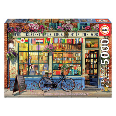 Puzzle Greatest Bookshop in the World Educa 5000 dílků od 11 let