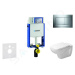 Geberit 110.302.00.5 NH6 - Modul pro závěsné WC s tlačítkem Sigma30, lesklý chrom/chrom mat + Du