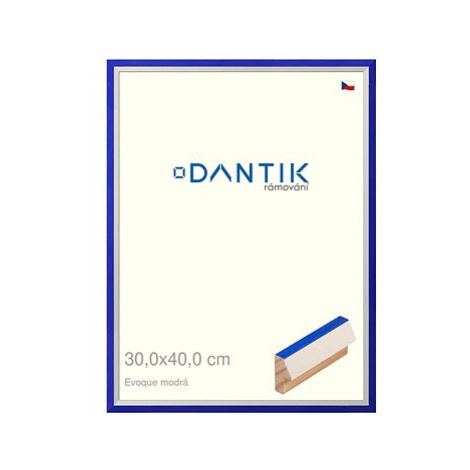 DANTIK rámeček 30 × 40, EVOQUE modrý plexi čiré