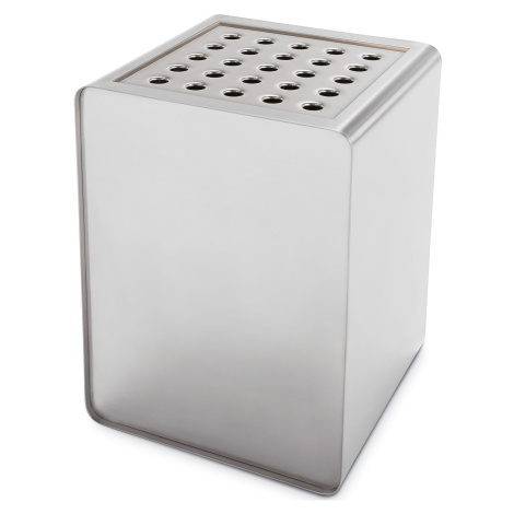 Popelník s děrovaným krytem Caimi Brevetti Prisma 50 cm, nerez ocel, indoor