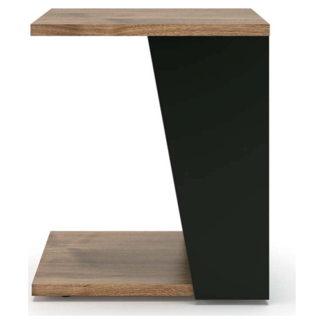 Konferenční stolek s deskou v dekoru ořechového dřeva 40x40 cm Albi - TemaHome