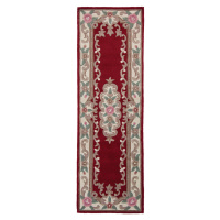 Flair Rugs koberce Ručně všívaný běhoun Lotus premium Red - 67x210 cm