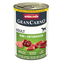 Animonda GranCarno Original Adult 6 x 400 g - hovězí + kachní srdce: