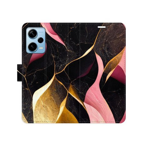 iSaprio flip pouzdro Gold Pink Marble 02 pro Xiaomi Redmi Note 12 Pro+ 5G
