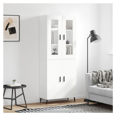 vidaXL Skříň highboard bílá 69,5 x 34 x 180 cm kompozitní dřevo