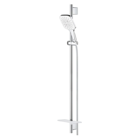 Sprchový set Grohe Rainshower SmartActive Cube na stěnu s poličkou měsíční bílá 26586LS0