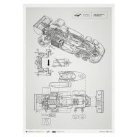 Umělecký tisk Giorgio Piola Technical Drawing - Tyrrell P34B - 1977 l Unlimited Poster, Automobi