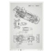 Umělecký tisk Giorgio Piola Technical Drawing - Tyrrell P34B - 1977 l Unlimited Poster, Automobi