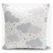 Povlak na polštář s příměsí bavlny Minimalist Cushion Covers Grey Clouds With Points Stars, 45 x
