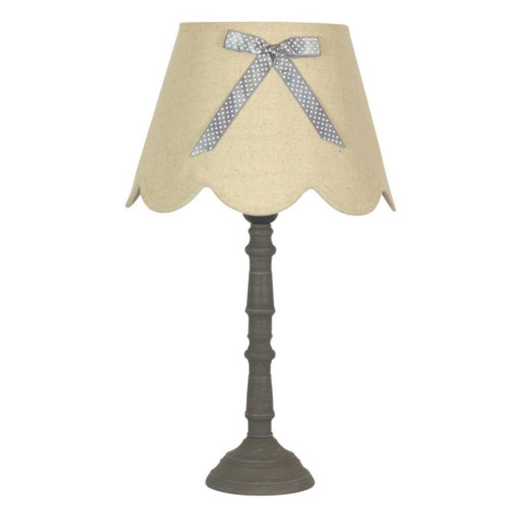 Lněná kancelářská stolní lampa 60W E27 Vibu CANDELLUX