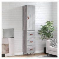 vidaXL Skříň highboard šedá sonoma 34,5 x 34 x 180 cm kompozitní dřevo