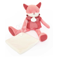 Plyšová liška Fox Sweety Doudou et Compagnie v dárkovém balení růžová 25 cm od 0 měsíců