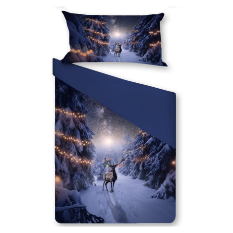 Gipetex Natural Dream 3D Italské povlečení 100% bavlna Deer - 220x200 / 2x70x90 cm