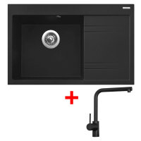 Sinks RIM 780 L Metalblack + Elka černá matná