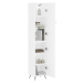 vidaXL Skříň highboard bílá 34,5 x 34 x 180 cm kompozitní dřevo