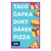 Albi Taco, čepice, dort, dárek, pizza