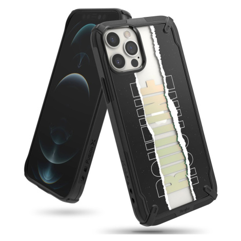 Ringke Fusion X Design pancéřové pouzdro na iPhone 12 Pro MAX 6.7" black (Routine) (XDAP0026)