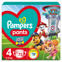 Pampers Active Baby Pants Paw Patrol Kalhotkové plenky vel. 4, 9-15 kg, 72 ks