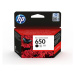 HP 650 Black Ink Cartridge Černá