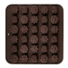 Banquet Formičky na čokoládu silikonové Culinaria Brown 21,4x20,6 cm