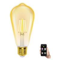 B.V. LED Stmívatelná žárovka FILAMENT ST64 E27/6W/230V 2700-6500K Wi-Fi