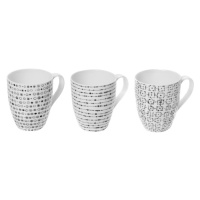 Šálek na mléko, čaj nebo cappuccino 320 ml set 3 ks - Basic Dots