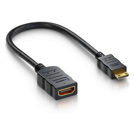 PremiumCord Flexi adaptér HDMI Typ A samice - mini HDMI Typ C samec pro ohebné zapojení