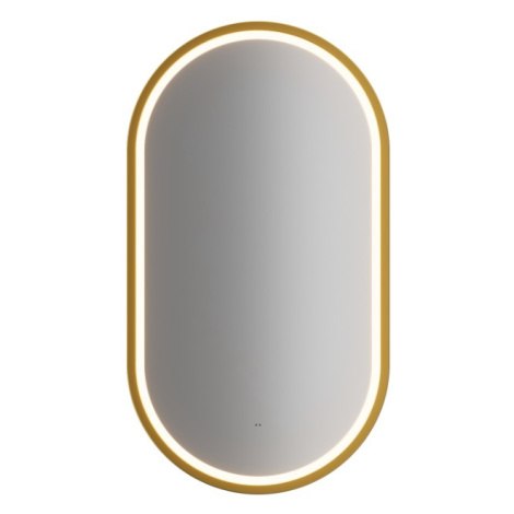 ArtCom LED zrcadlo APOLLO 2 | zlatá 50 x 90 cm