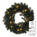 EMOS LED vánoční věnec Hud s časovačem 40 cm teplá bílá