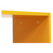 Hanah Home TV stolek Zigzag 120 cm žlutý