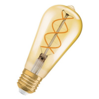 LED žárovka Vintage 1906 E27 OSRAM 4W (25W) teplá bílá (2000K) Retro Filament Gold Edison stmíva