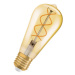 LED žárovka Vintage 1906 E27 OSRAM 4W (25W) teplá bílá (2000K) Retro Filament Gold Edison stmíva